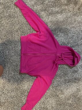 all in motion Hot Pink Waffle-Knit Zip Hoodie
